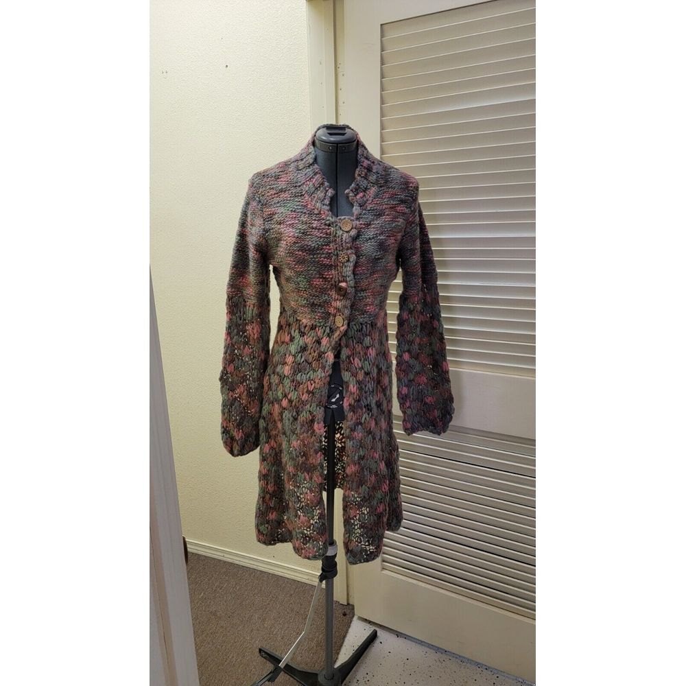 Free People Cardigan. Super soft and a beautiful mix of soft colors and woven...